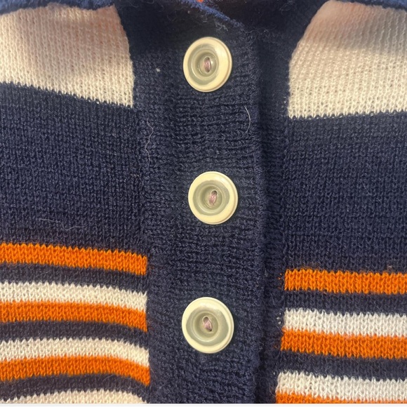 Striped Long Sleeve Polo Sweater - Picture 3 of 4